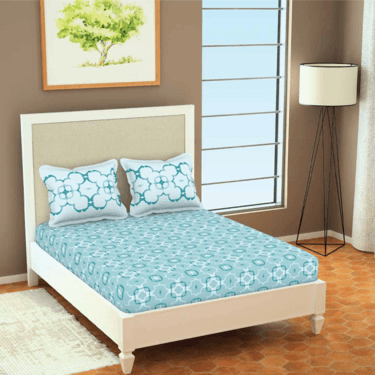 Antibacterial Sky Blue Bedsheet