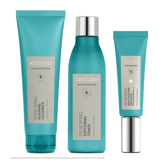 Dry Skin* Morning Cleanser Toner Moisturizer for 30s
