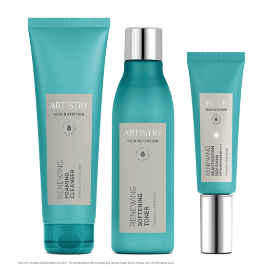 Dry Skin* Morning Cleanser Toner Moisturizer for 40+