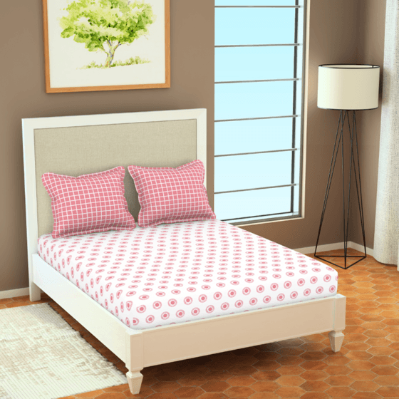 Antibacterial Pink Bedsheet