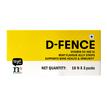 D-Fence Vitamin D3 400 IU Jelly Strips (Pack of 2)