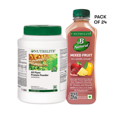 All Plant Protein 1kg with Nutrilite B Natural Mixed Fruit